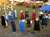 House Corvus members gather in a circle to induct new members. Click here for full size image.