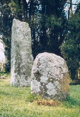 Churchyard standing stones