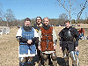 Master Oshi, Sir Janos, Lord Helfdane, and Baron Peter pause during the fighting. Click here for full size image.