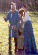 THL Siobhn is escorted to her vigil site by King Janos and Queen Rachel. Click here for full size image.